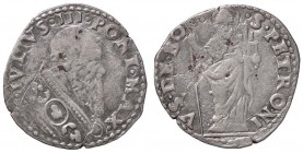 ZECCHE ITALIANE - BOLOGNA - Giulio III (1550-1555) - Doppio Bolognino CNI 25; Munt. 71 RR (MI g. 1,78)
meglio di MB