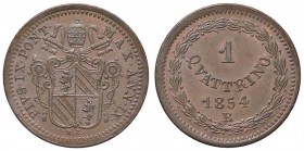 ZECCHE ITALIANE - BOLOGNA - Pio IX (1846-1866) - Quattrino 1854 A. IX Pag. 332/a; Mont. 334/335 R CU
SPL+