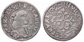ZECCHE ITALIANE - CAGLIARI - Carlo II (1665-1700) - Reale 1695 CNI 65; MIR 88/6 R AG
BB