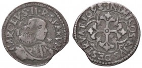 ZECCHE ITALIANE - CAGLIARI - Carlo II (1665-1700) - Reale 1695 CNI 65; MIR 88/6 R AG
qBB