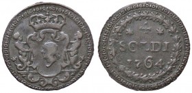 ZECCHE ITALIANE - CORTE - Pasquale Paoli (1762-1768) - 4 Soldi 1764 CNI 16; MIR 4/3 R MI
qBB/BB