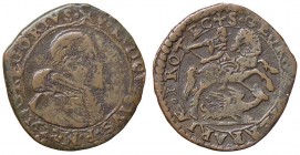 ZECCHE ITALIANE - FERRARA - Gregorio XV (1621-1623) - Quattrino 1622 CNI 62; Munt. 67 CU
MB/qBB