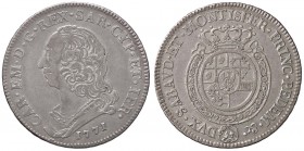 SAVOIA - Carlo Emanuele III (1730-1773) - Mezzo scudo 1771 Mont. 189 RR AG
BB-SPL