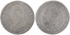 SAVOIA - Carlo Emanuele III (1730-1773) - Quarto di scudo 1756 Mont. 192 AG
MB