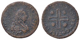 SAVOIA - Carlo Emanuele III (1730-1773) - Mezzo cagliarese 1741 Mont. 115 R CU
meglio di MB