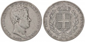 SAVOIA - Carlo Alberto (1831-1849) - 5 Lire 1839 T Pag. 246; Mont. 120 AG
MB-BB