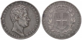 SAVOIA - Carlo Alberto (1831-1849) - 5 Lire 1847 G Pag. 261; Mont. 137 AG Colpetti
qBB