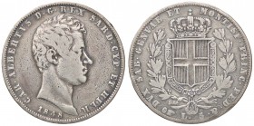 SAVOIA - Carlo Alberto (1831-1849) - 5 Lire 1848 T Pag. 264; Mont. 138 R AG
meglio di MB