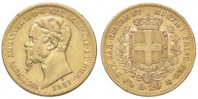 SAVOIA - Vittorio Emanuele II (1849-1861) - 20 Lire 1859 G Pag. 354; Mont. 23 AU
BB