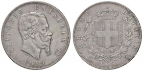 SAVOIA - Vittorio Emanuele II Re d'Italia (1861-1878) - 5 Lire 1869 M Pag. 489; Mont. 171 AG
BB