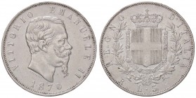 SAVOIA - Vittorio Emanuele II Re d'Italia (1861-1878) - 5 Lire 1870 R Pag. 491; Mont. 173 R AG Colpetti
qBB