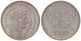 REPUBBLICA ITALIANA - Repubblica Italiana (monetazione in lire) (1946-2001) - 1.000 Lire 1970 - Roma Capitale Mont. 6 AG Patinata
FDC