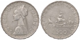 REPUBBLICA ITALIANA - Repubblica Italiana (monetazione in lire) (1946-2001) - 500 Lire 196? R AG La data è tagliata a metà - Interessante
qFDC