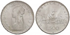 REPUBBLICA ITALIANA - Repubblica Italiana (monetazione in lire) (1946-2001) - 500 Lire 1967 - Caravelle Mont. 11 AG
FDC