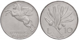 REPUBBLICA ITALIANA - Repubblica Italiana (monetazione in lire) (1946-2001) - 10 Lire 1949 Mont. 7 IT Da rotolino
FDC