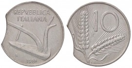 REPUBBLICA ITALIANA - Repubblica Italiana (monetazione in lire) (1946-2001) - 10 Lire 1981 Mont. 32 NC IT Tondello tranciato
qFDC
