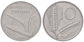 REPUBBLICA ITALIANA - Repubblica Italiana (monetazione in lire) (1946-2001) - 10 Lire 1991 Mont. 43 NC IT Asse spostato di 135°
qFDC