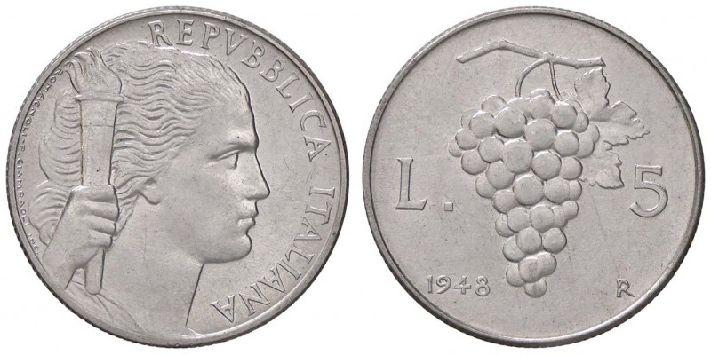 REPUBBLICA ITALIANA - Repubblica Italiana (monetazione in lire) (1946-2001) - 5 ...