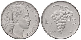 REPUBBLICA ITALIANA - Repubblica Italiana (monetazione in lire) (1946-2001) - 5 Lire 1950 Mont. 8 IT
FDC