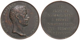 MEDAGLIE - SAVOIA - Carlo Alberto (1831-1849) - Medaglia 1847 - Al principe riformatore Martini 1751 AE Opus: Galeazzi Ø 50
BB+