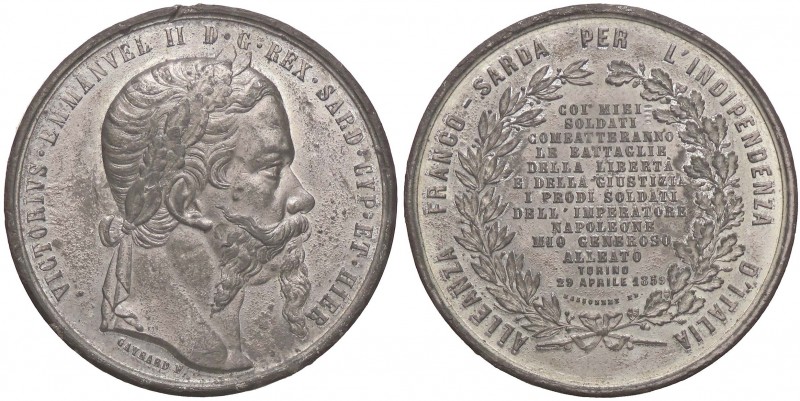 MEDAGLIE - SAVOIA - Vittorio Emanuele II (1849-1861) - Medaglia 1859 - Alleanza ...