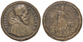 MEDAGLIE - PAPALI - Paolo IV (1555-1559) - Medaglia Mod. tipo 479 AE Opus: Gianfederico Bonzagni Ø 31
BB