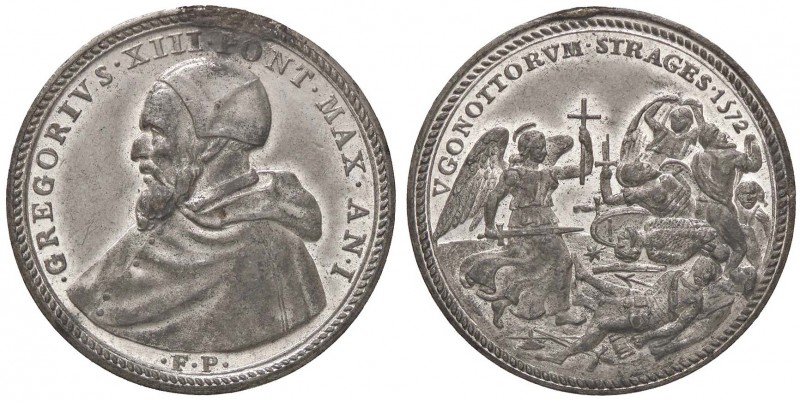 MEDAGLIE - PAPALI - Gregorio XIII (1572-1585) - Medaglia 1572 A. I - Strage degl...