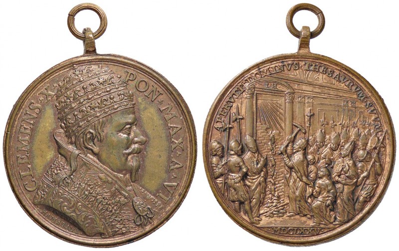 MEDAGLIE - PAPALI - Clemente X (1670-1676) - Medaglia 1675 A. VI Linc. 1360 AE O...