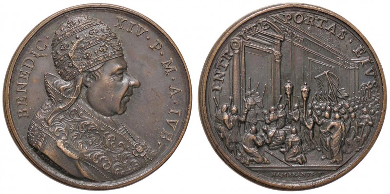 MEDAGLIE - PAPALI - Benedetto XIV (1740-1758) - Medaglia A. IVB - Apertura della...