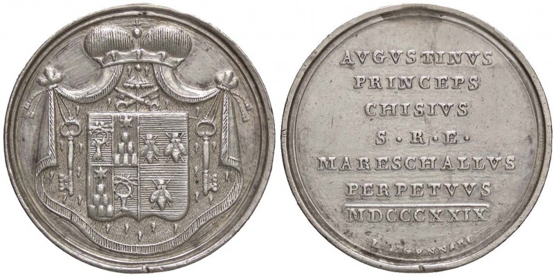 MEDAGLIE - PAPALI - Sede Vacante (1829) - Medaglia 1829 Boccia 91 RR AG Opus: Ge...