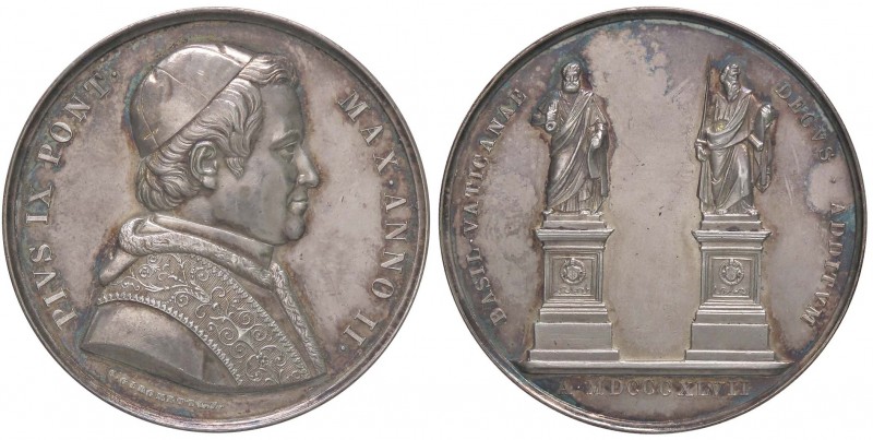 MEDAGLIE - PAPALI - Pio IX (1846-1866) - Medaglia A. II Mont. 34 AG
SPL