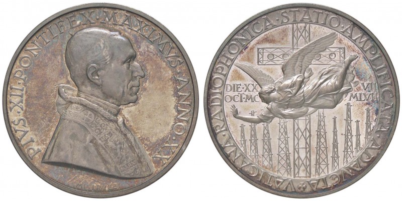 MEDAGLIE - PAPALI - Pio XII (1939-1958) - Medaglia A. XX Mont. 40 R AG Delicata ...