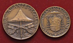 MEDAGLIE - PAPALI - Sede Vacante (1963) - Medaglia 1963 AE Opus: Savelli Ø 32Cardinale Callori di Vignale Assieme a esemplare del Caedinal Masella - L...