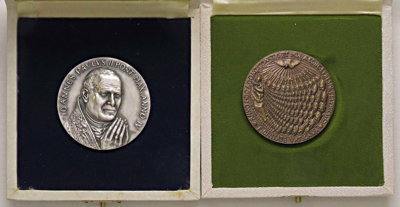 MEDAGLIE - PAPALI - Giovanni Paolo II (1978-2005) - Medaglia A. IV Mont. 4 AG-AE...