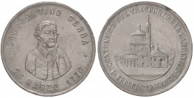 MEDAGLIE - RELIGIOSE - Medaglia 1876 - Crescentino Serra MB Ø 43 Colpetti
BB