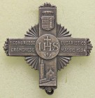 MEDAGLIE - RELIGIOSE - Spilla 1924 - I Congresso Eucaristico cremonese maggio 1924 MB
SPL