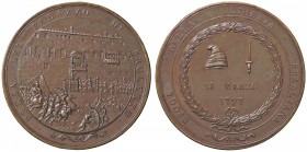 MEDAGLIE - CITTA' - Brescia - Medaglia 1797 - Presa del palazzo di Broletto Julius 543 R AE Opus: I.S.P. Ø 62
SPL