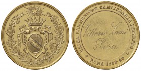 MEDAGLIE - CITTA' - Roma - Medaglia 1898-99 - Prima esposizione campionaria MD Opus: Spalletta Ø 39
SPL