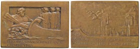 MEDAGLIE - CITTA' - Roma - Placchetta 1872 - Istituto coloniale italiano, II congresso degli italiani all'estero AE Opus: Nellimm 43x61
bel BB