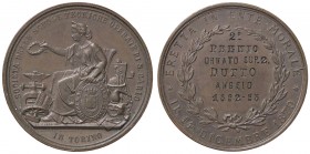 MEDAGLIE - CITTA' - Torino - Medaglia 1890-91 - Premio delle scuole tecniche operaie San Carlo AE Opus: Restelli Ø 40 Colpetti
BB+