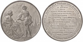 MEDAGLIE - CITTA' - Torino - Medaglia 1848-1898 50° Scuole tecniche operaie ZI Opus: G. Tua Ø 60
SPL