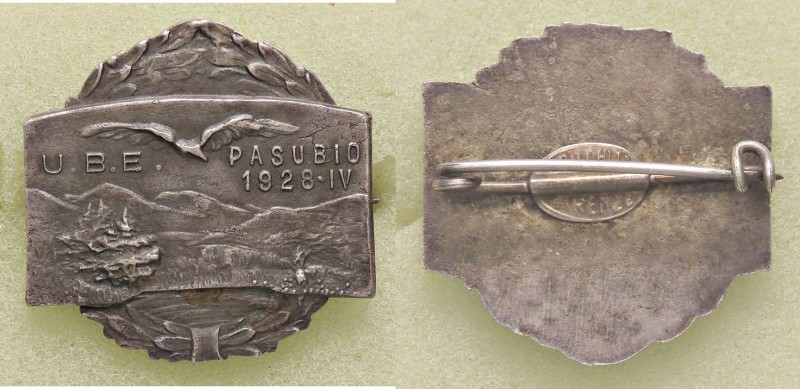 MEDAGLIE - CITTA' - Trento - Spilla 1928 IV - U. B. E. - Pasubio MB
SPL