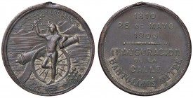 MEDAGLIE ESTERE - ARGENTINA - Repubblica - Medaglia 1906 AE Ø 30 Appiccagnolo rimosso
qBB