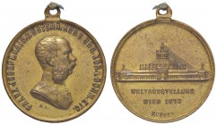 MEDAGLIE ESTERE - AUSTRIA - Francesco Giuseppe (1848-1916) - Medaglia 1873 MD Ø 27
SPL