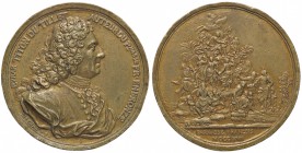MEDAGLIE ESTERE - FRANCIA - Luigi XV (1715-1774) - Medaglia 1718 - Évrard Titon du Tillet, autore del parnaso francese AE Opus: Curè Ø 57
BB+