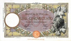 CARTAMONETA - BANCA d'ITALIA - Vittorio Emanuele III (1900-1943) - 500 Lire - Capranesi 19/12/1940 - Fascio I° tipo Alfa 521; Lireuro 29Z Azzolini/Urb...