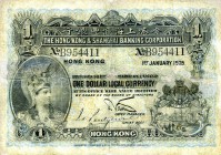 CARTAMONETA ESTERA - HONG KONG - Giorgio V (1910-1936) - Dollaro 01/01/1925 Restauri
meglio di MB