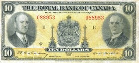 CARTAMONETA ESTERA - CANADA - Giorgio V (1910-1936) - 10 Dollari 02/01/1935
BB
