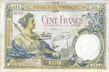 CARTAMONETA ESTERA - MARTINICA - Quarta Repubblica (1947-1958) - 100 Franchi (1947-49) Pick 31 Restauri diffusi
MB-BB