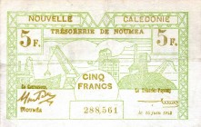 CARTAMONETA ESTERA - NUOVA CALEDONIA - Governo di Vichy (1940-1944) - 5 Franchi 15/06/1942 Noumea
qBB